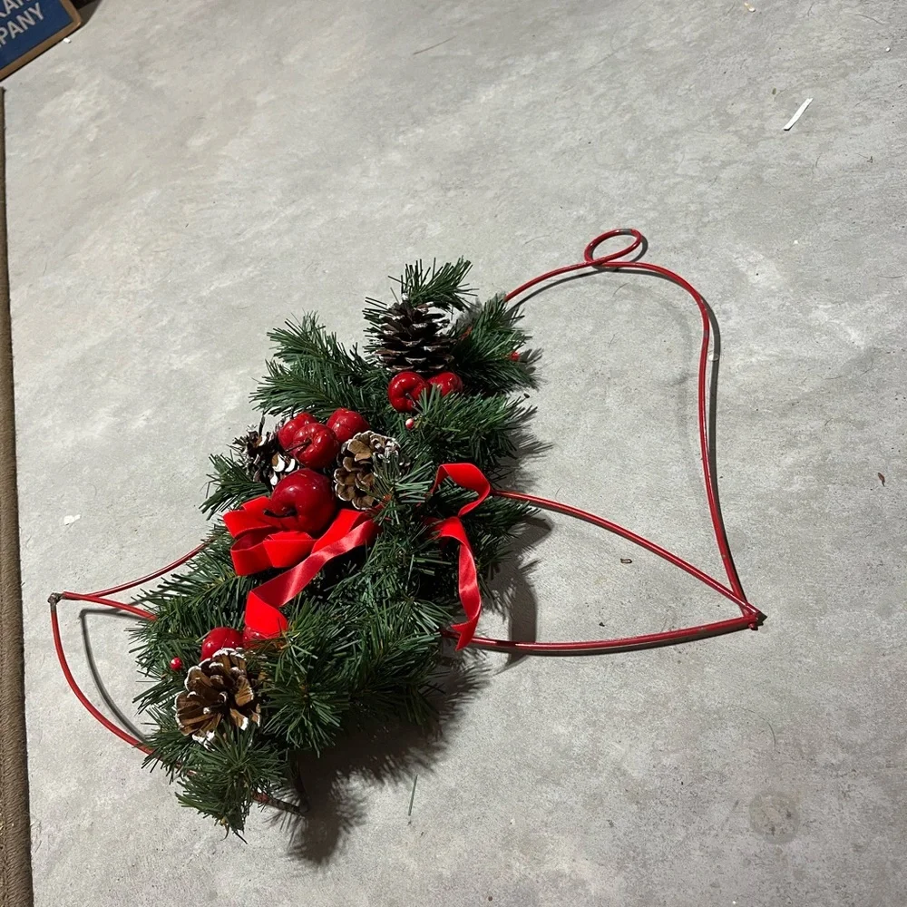 Holiday Bell Wreath with Red and Green Accents